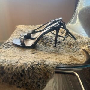 Forever 21 Black Strappy Heels